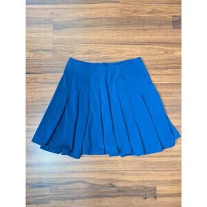 Vintage Metaphor Cobalt Blue Pleated Skirt- Size Small 4 / 6 - Winter Chic